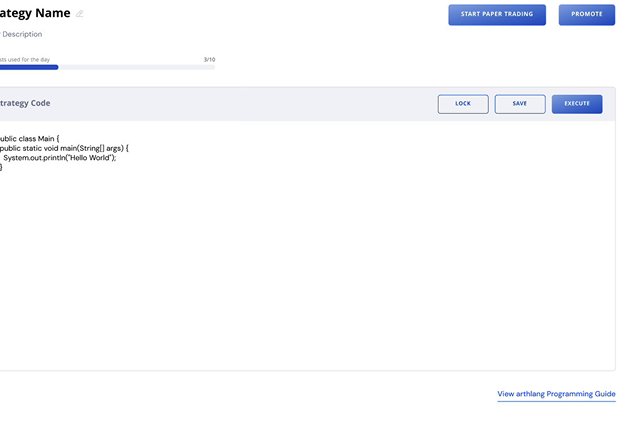 arthLang code editor with syntax highlighting